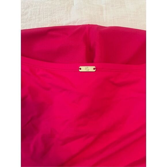 Lauren Ralph Lauren. Beach Club Solids Ruched Strapless One Piece NEW NWT - Picture 10 of 11